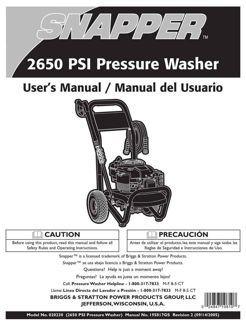 Snapper 20230 User manual