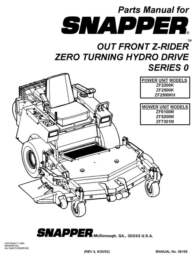 Snapper ZF2200K, ZF2500K, ZF2500KH, ZF User manual