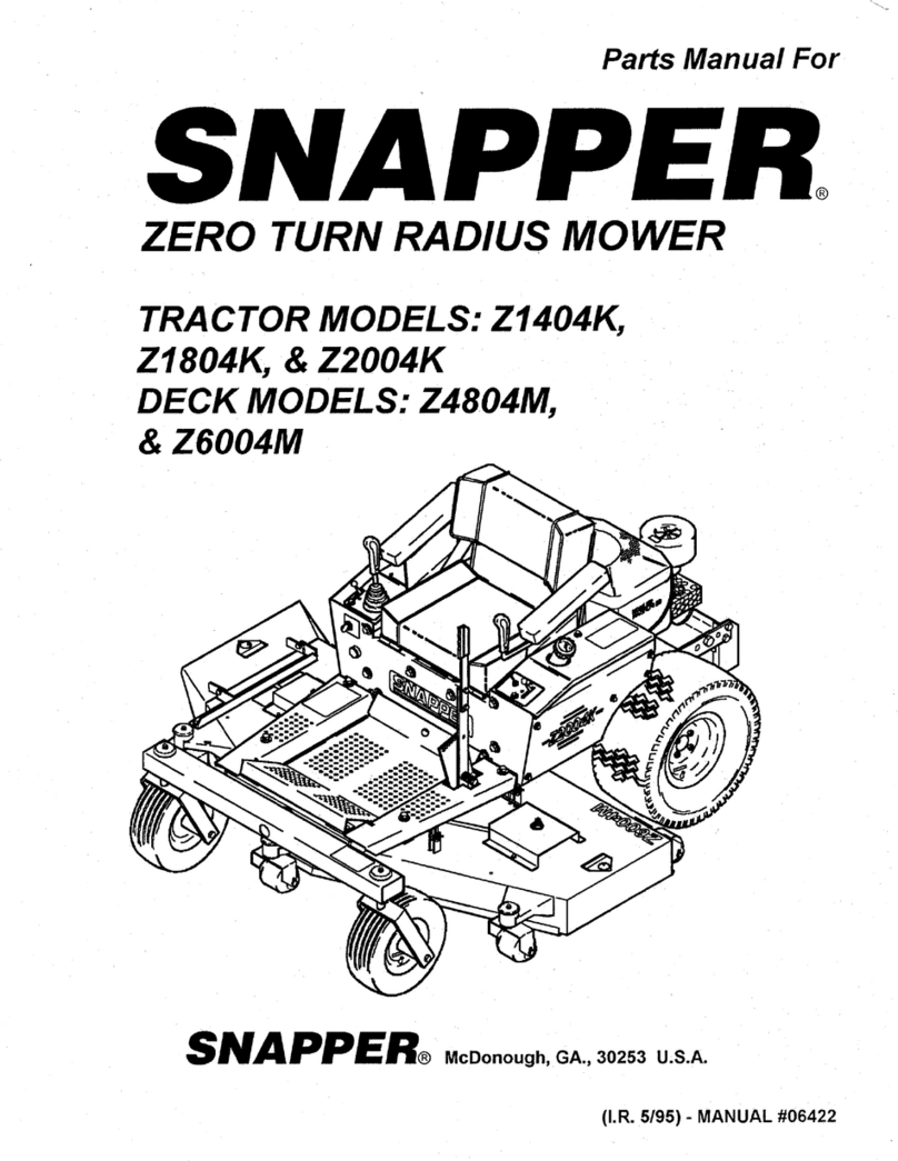 Snapper z4804m User manual Snapper z4804m User manual