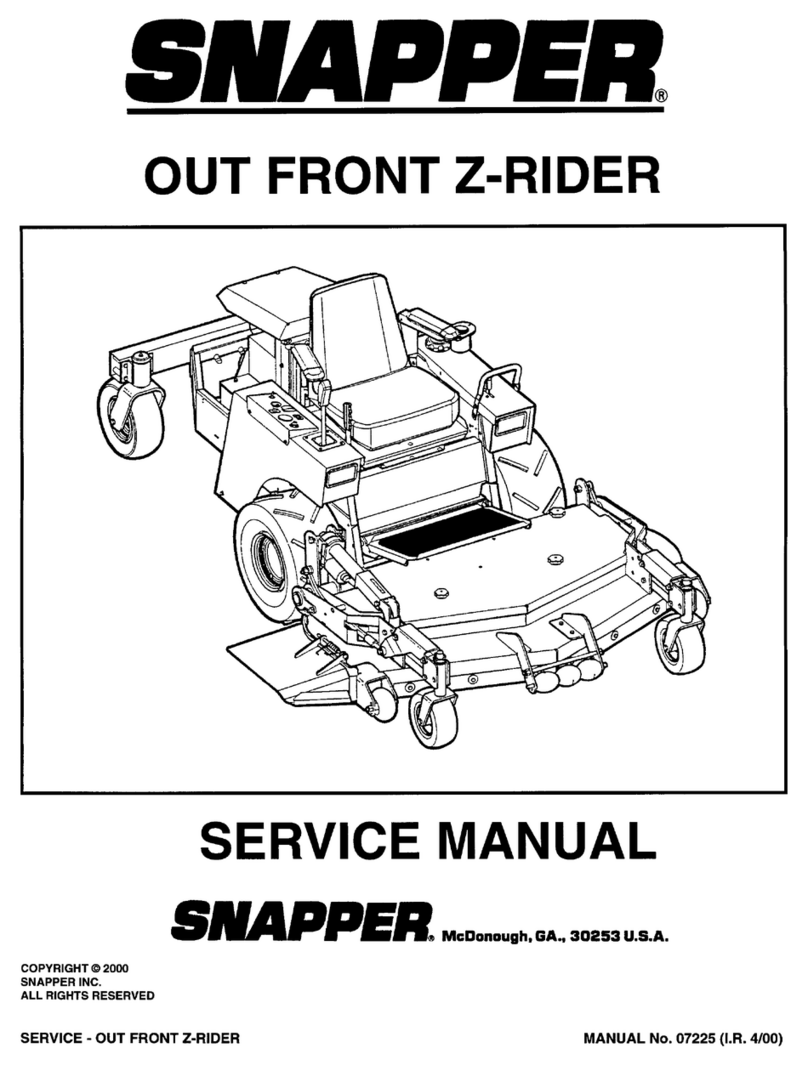 Snapper Z-Rider 07225 User manual