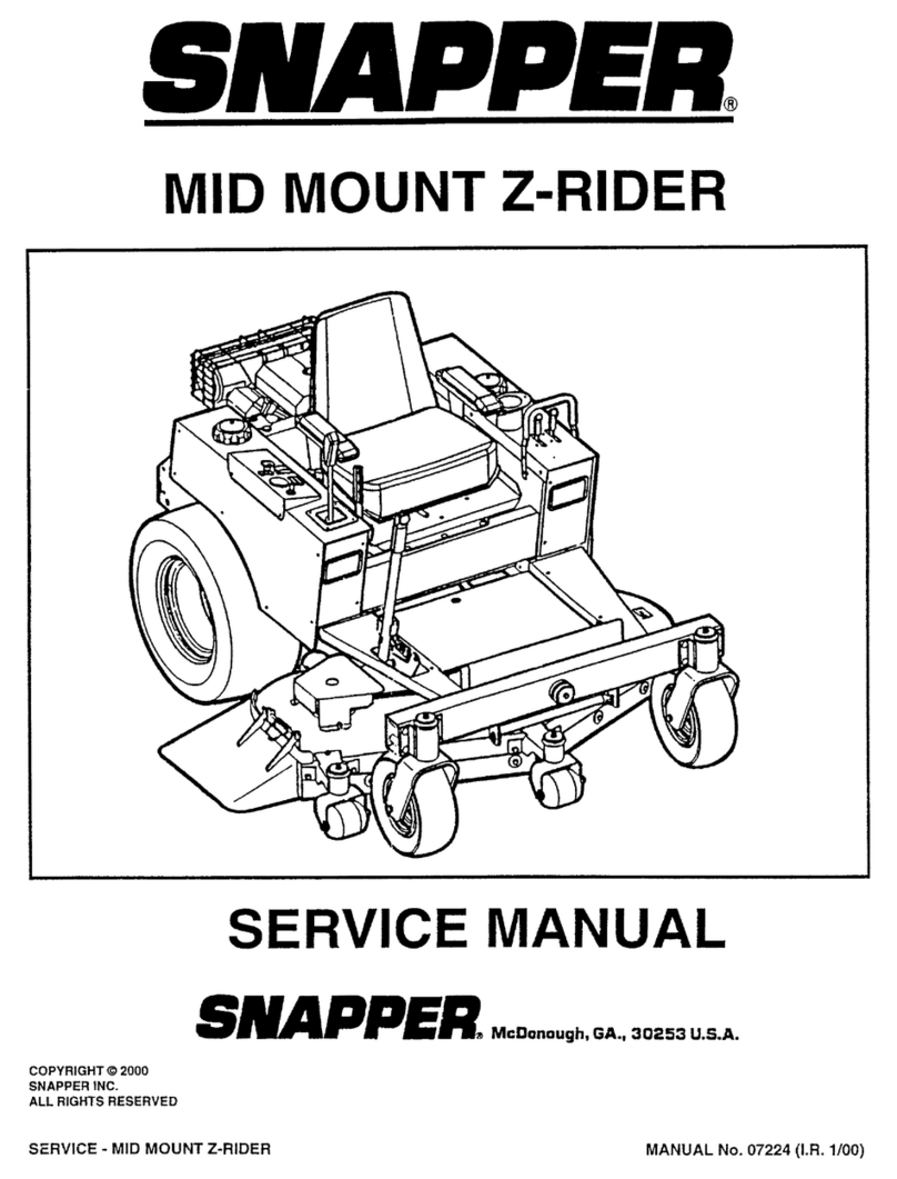 Snapper Z-Rider 07224 User manual