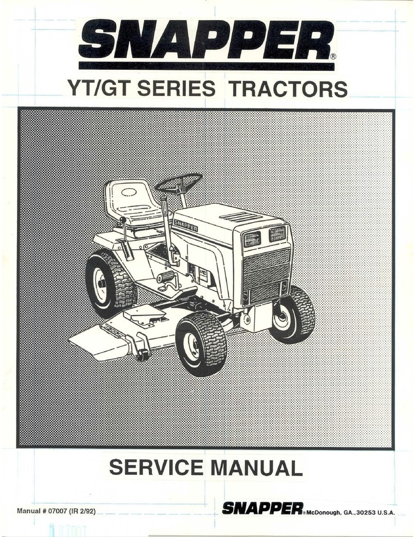 Snapper YT/GT Series User manual