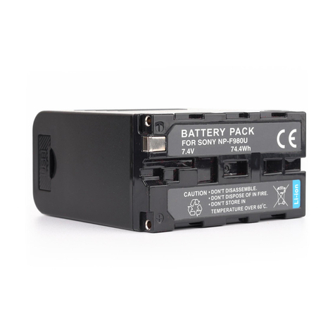 Sony InfoLITHIUM NP-F930B operating instructions