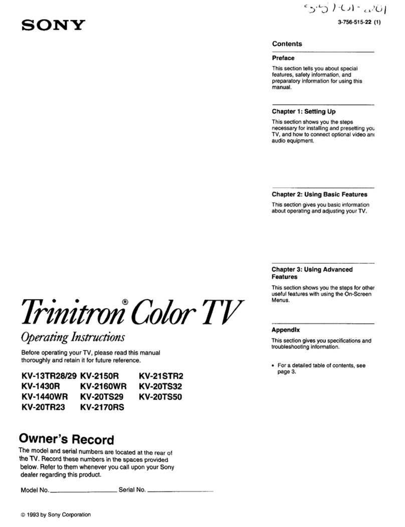 Sony Cable Box user manual