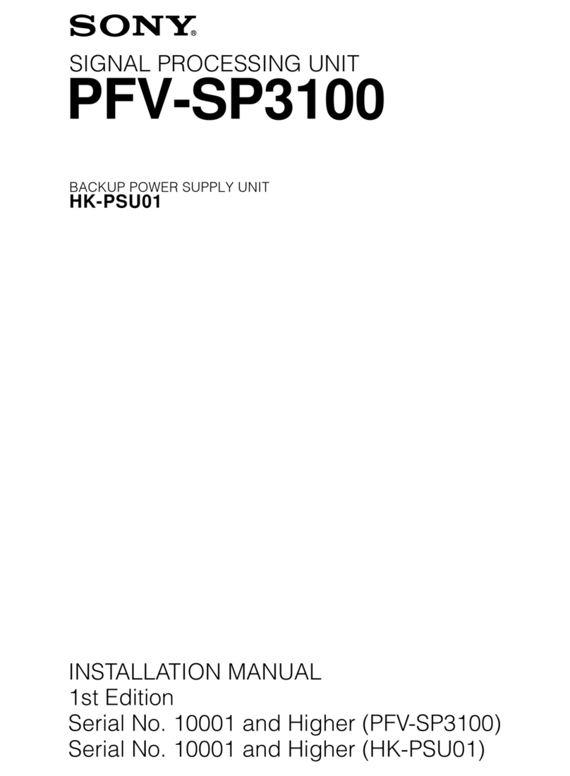 Sony HK-PSU01 installation manual
