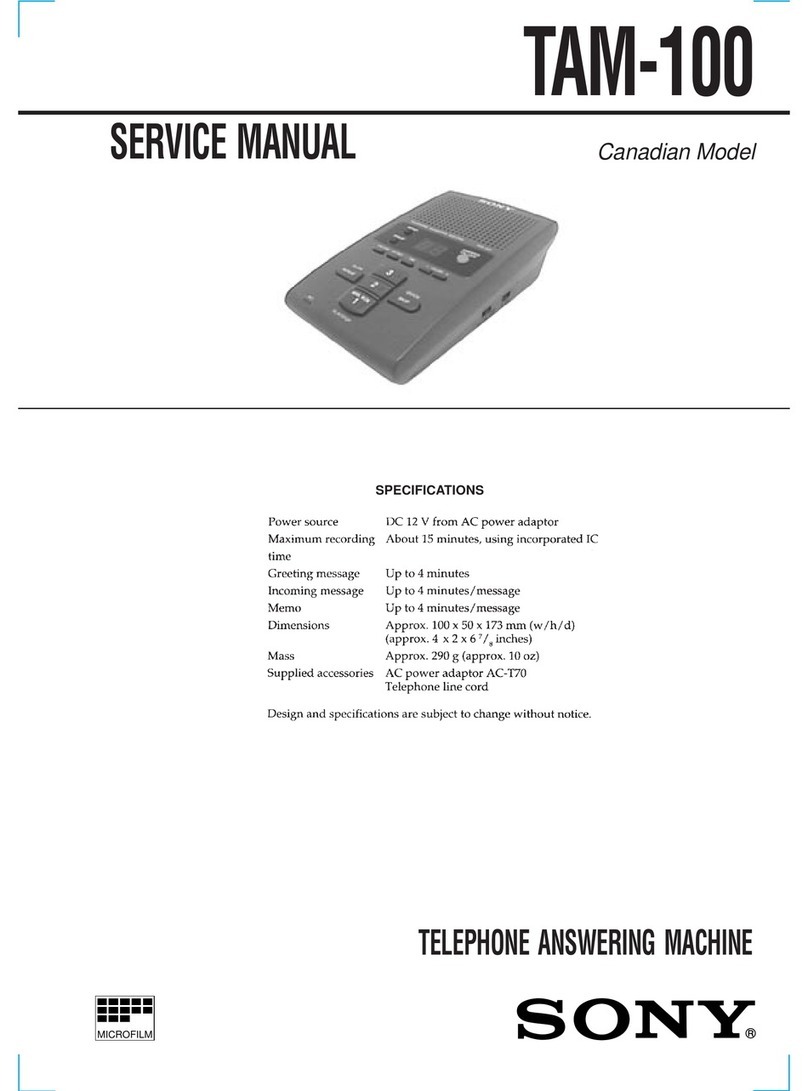 Sony TAM-100 User manual