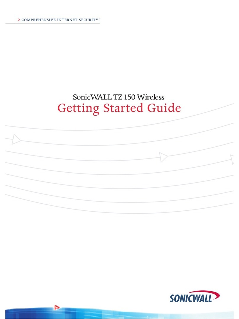 SonicWALL TZ 150 Wireless Getting started guide SonicWALL TZ 150 Wireless Getting started guide