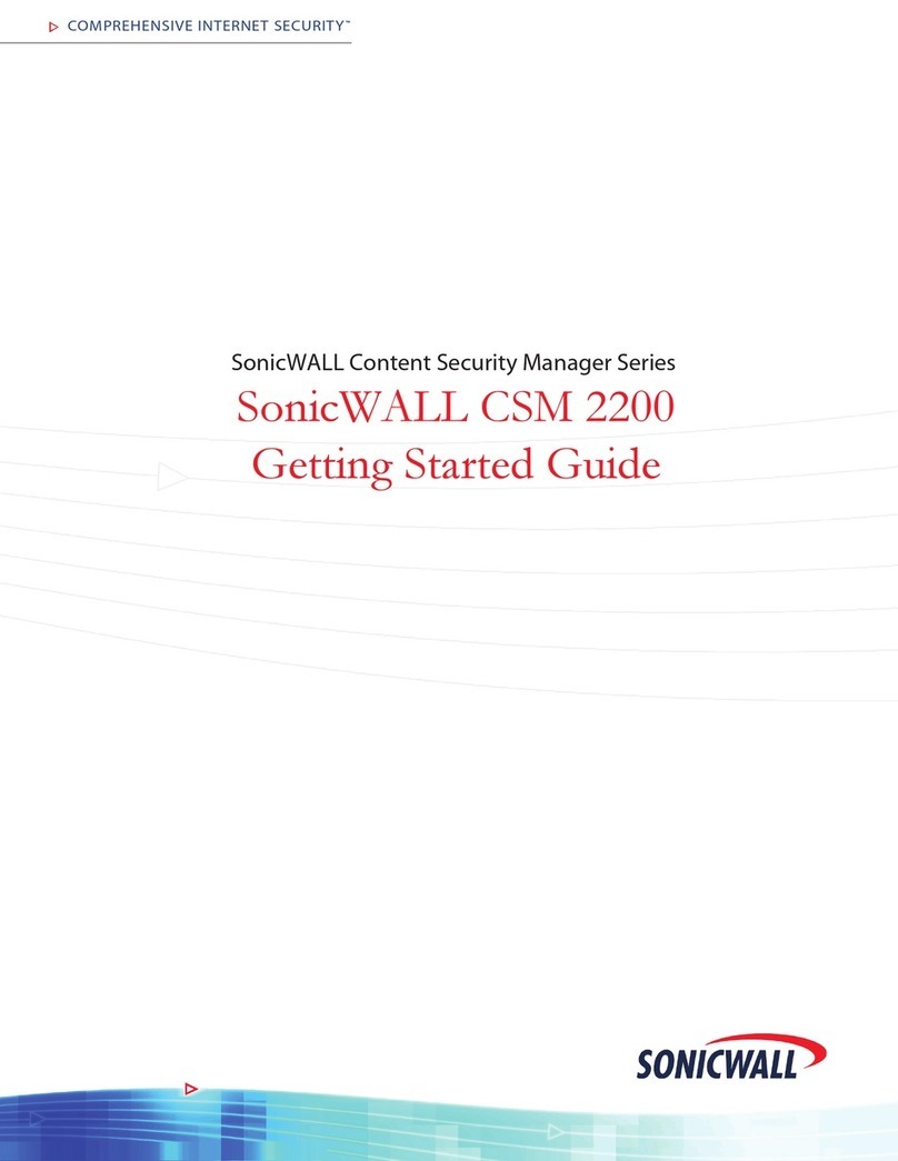 SonicWALL Content Security Manager 2200 User manual SonicWALL Content Security Manager 2200 User manual