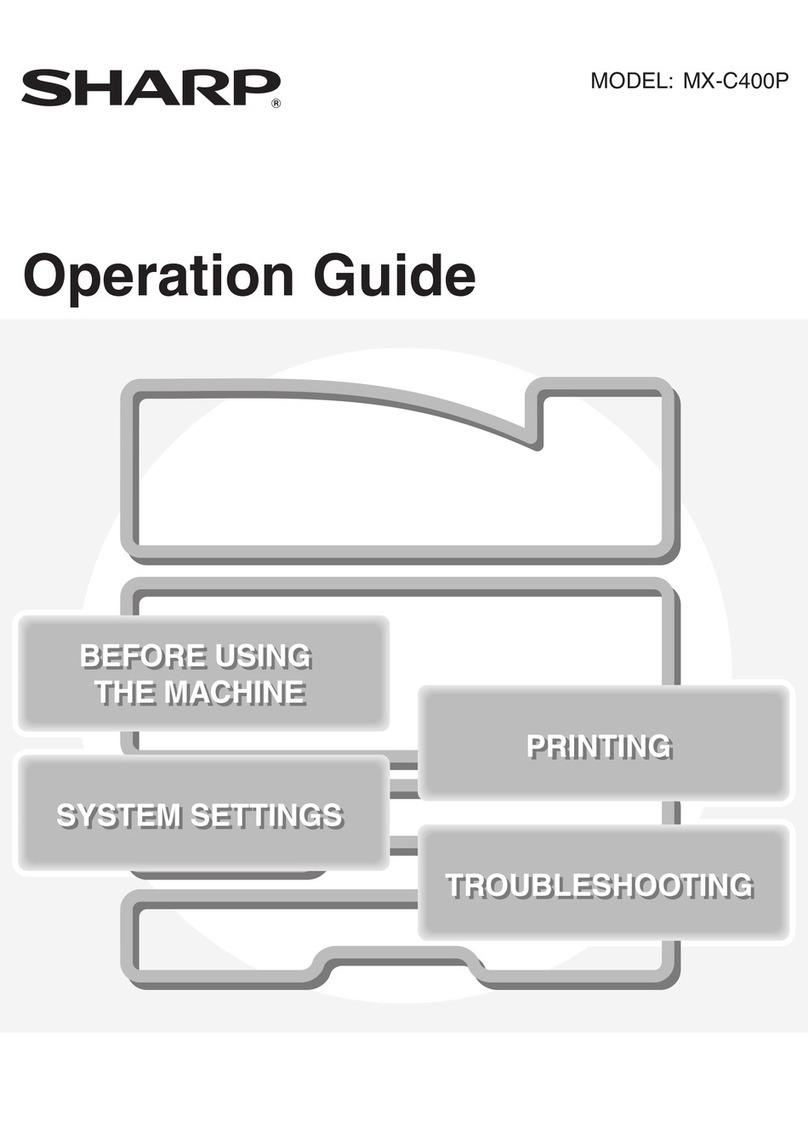 Sharp MX-C400P User manual