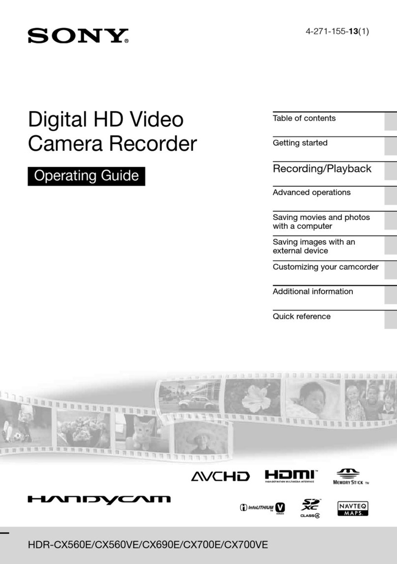 Sony CX560VE User manual