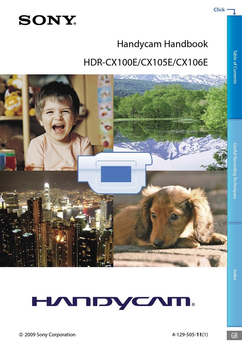 Sony CX105E user manual
