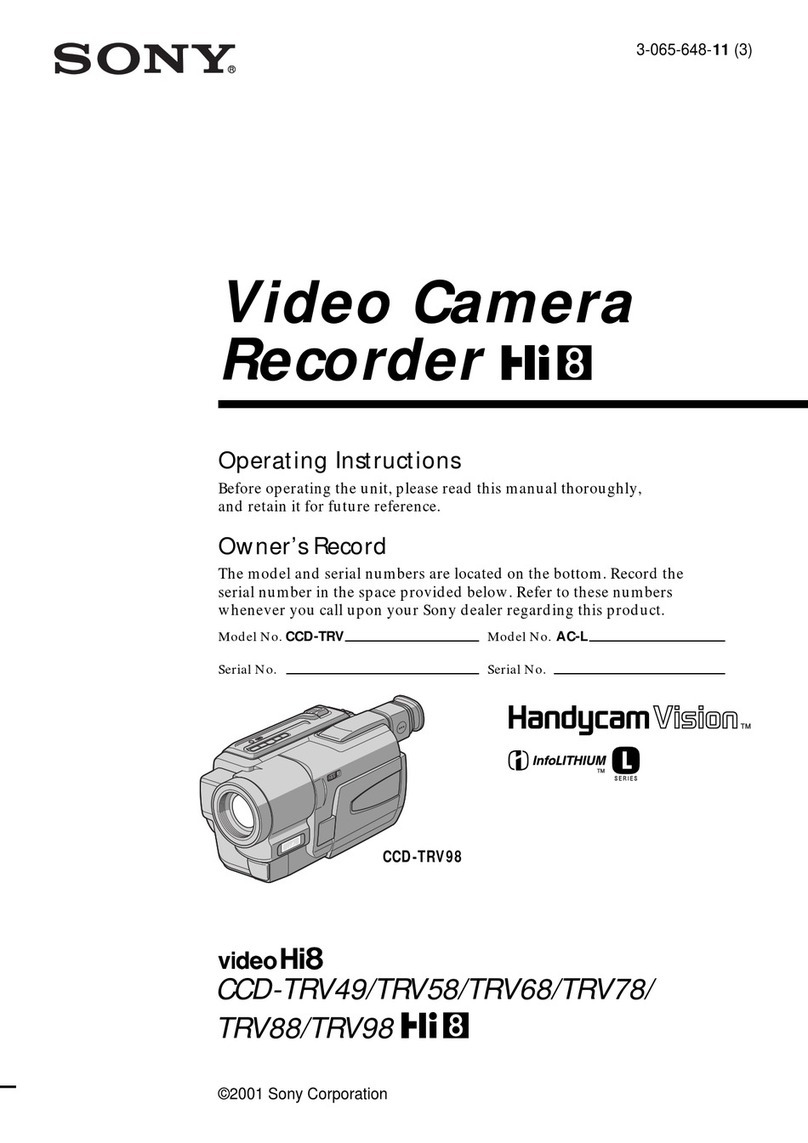 Sony Handycam Vision CCD-TRV98 operating instructions