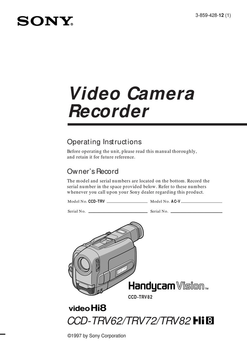 Sony Handycam Vision CCD-TRV82 User manual