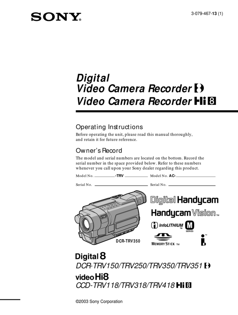 Sony DCR- User manual
