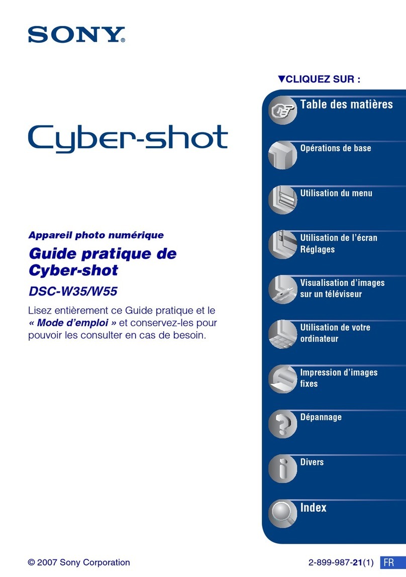 Sony CYBER-SHOT W55 User manual Sony CYBER-SHOT W55 User manual