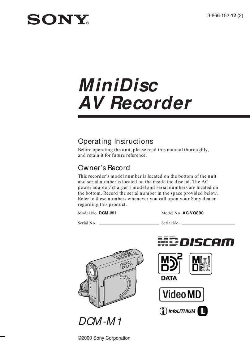 Sony MDDISCAM DCM-M1 User manual