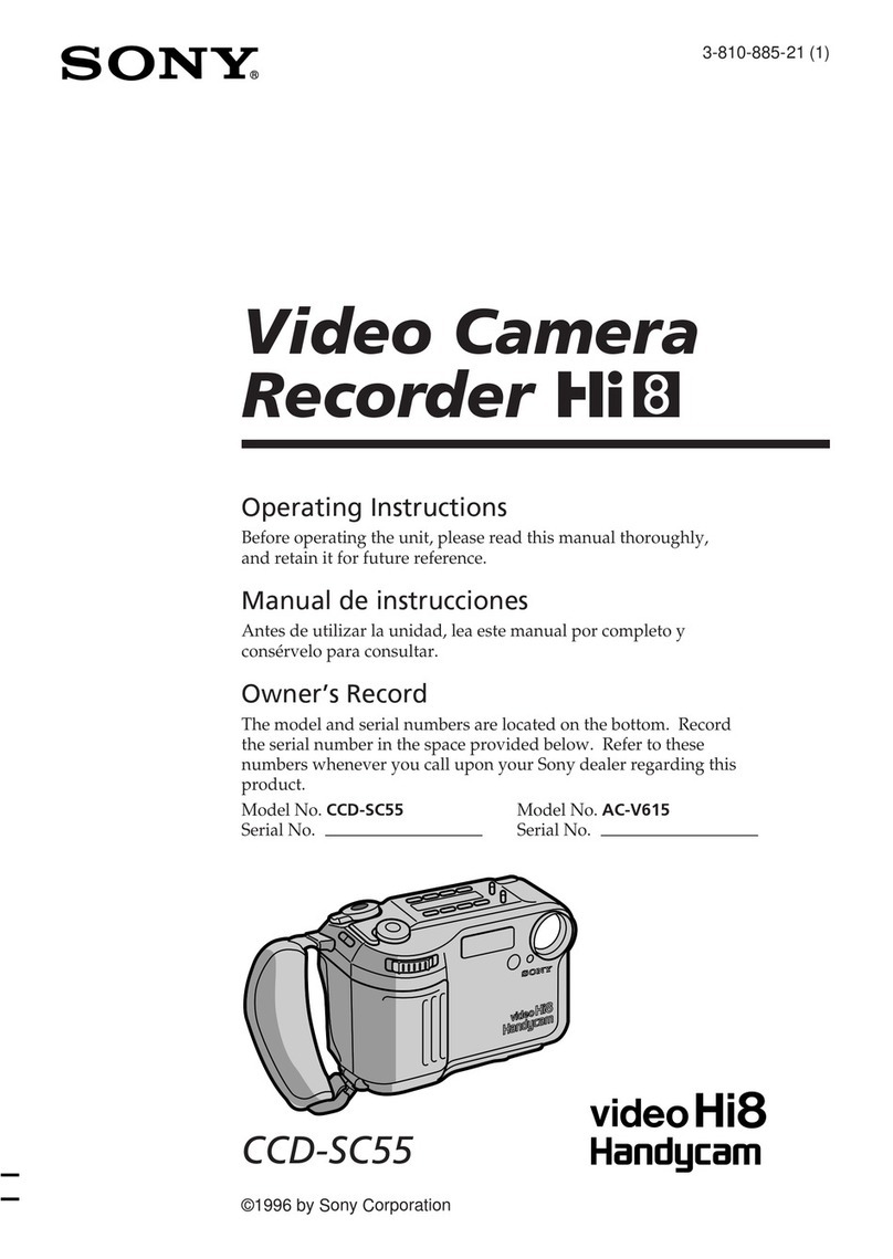 Sony CCD-SC55   (English and Spanishl) User manual