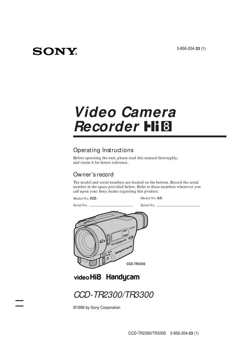 Sony Handycam CCD-TR2300 User manual