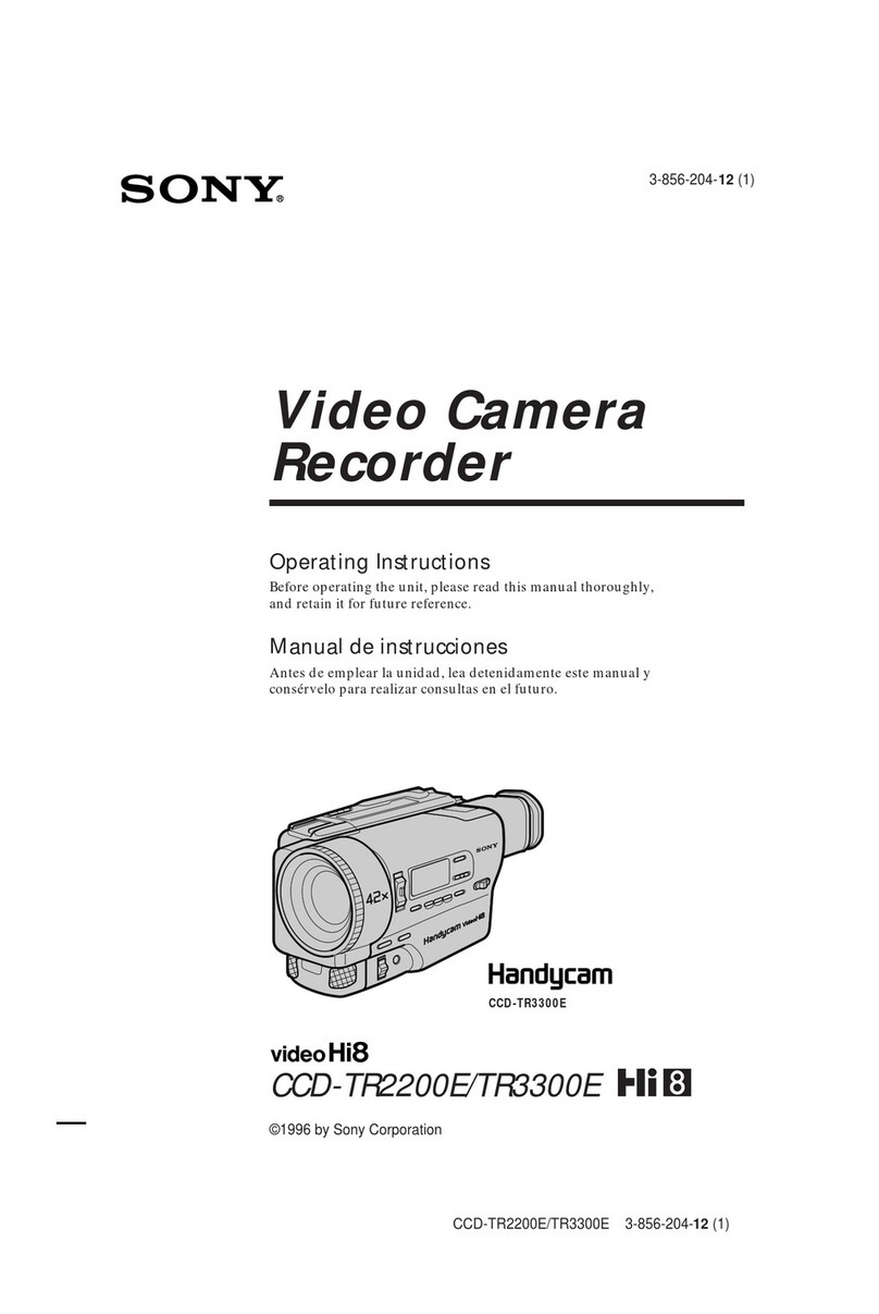 Sony CCD-TR2200E operating instructions