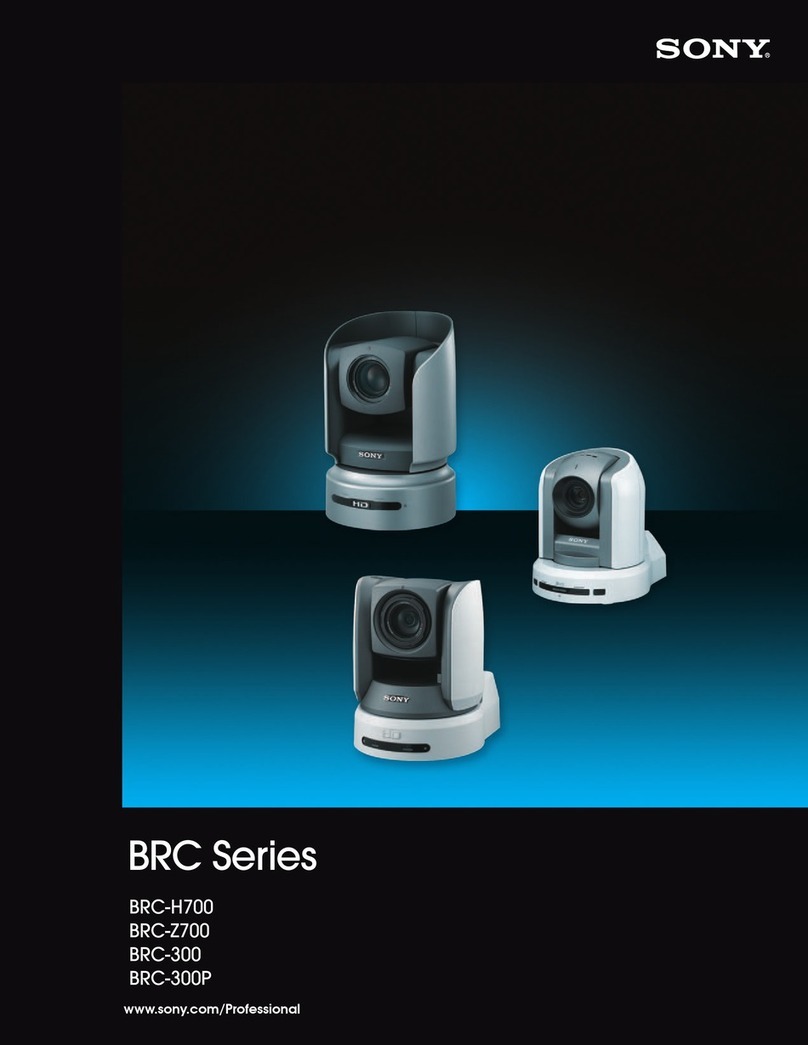 Sony HD 3CCD COLOR BRC-H700 User manual