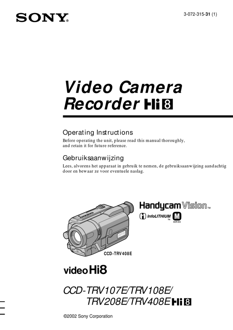 Sony Handycam Vision CCD-TRV107E operating instructions