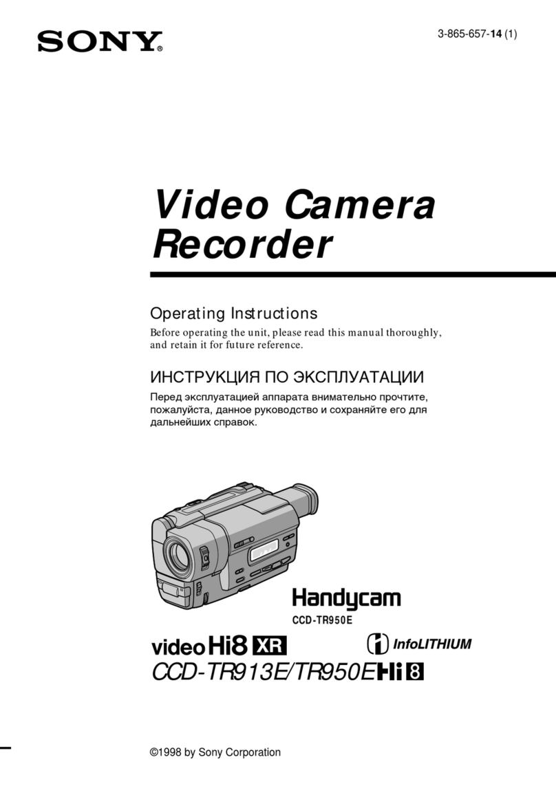 Sony Handycam CCD-TR913E User manual Sony Handycam CCD-TR913E User manual