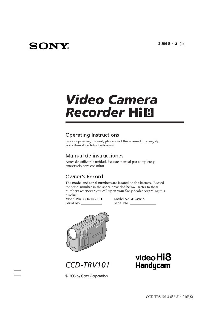 Sony CCD-TRV101 Operating Instructions (English -... User manual