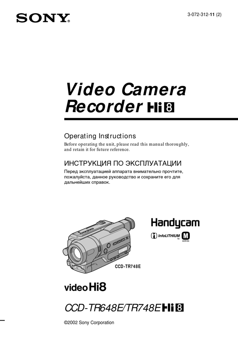 Sony Handycam CCD-TR648E User manual