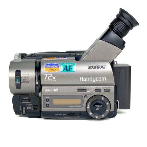 Sony Handycam CCD-TR415E operating instructions