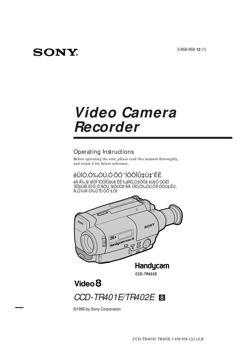 Sony Handycam CCD-TR402E User manual