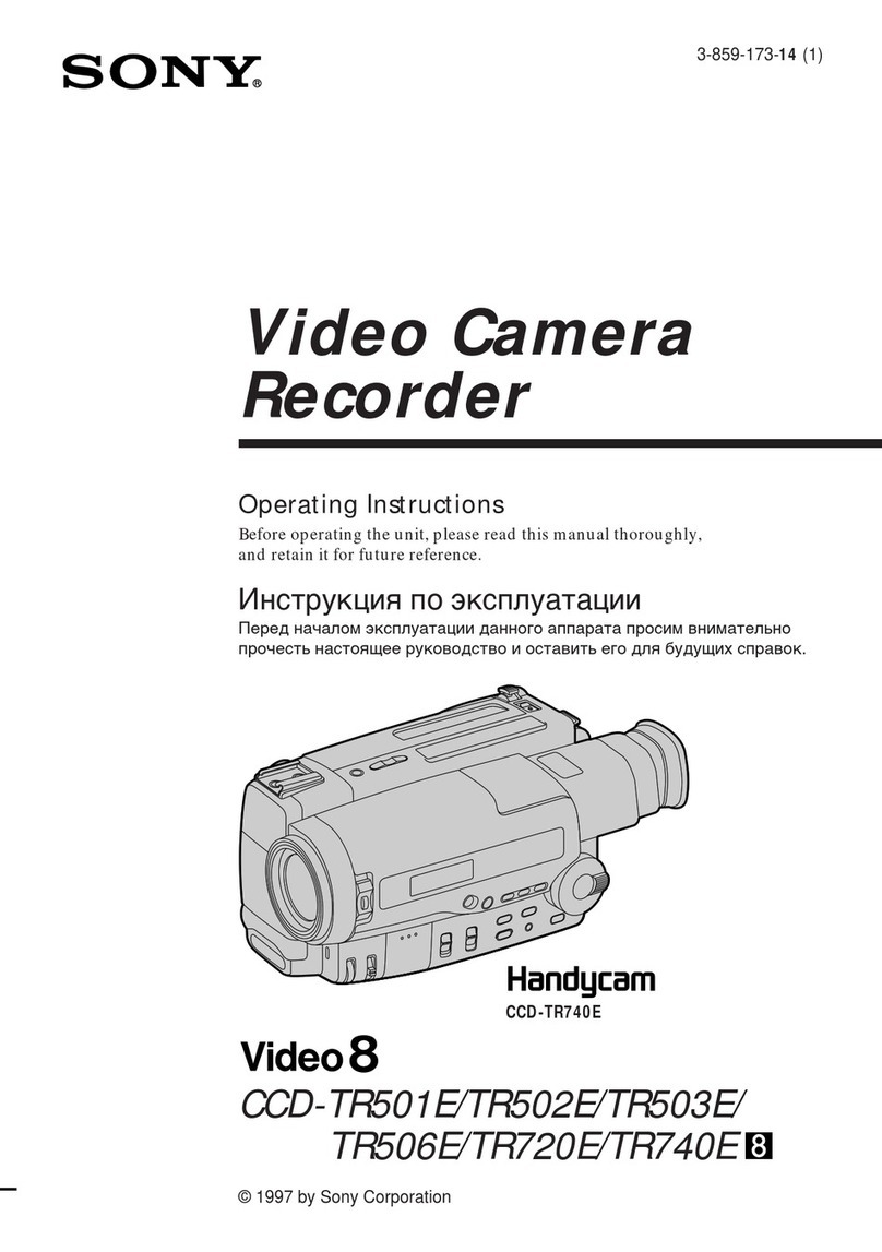 Sony Handycam CCD-TR502E User manual