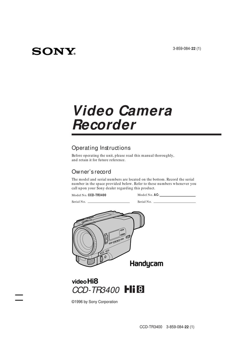 Sony Handycam CCD-TR3400 User manual