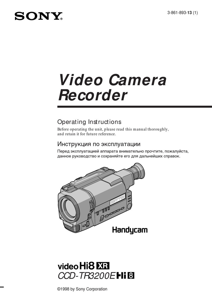 Sony Handycam CCD-TR3200E User manual