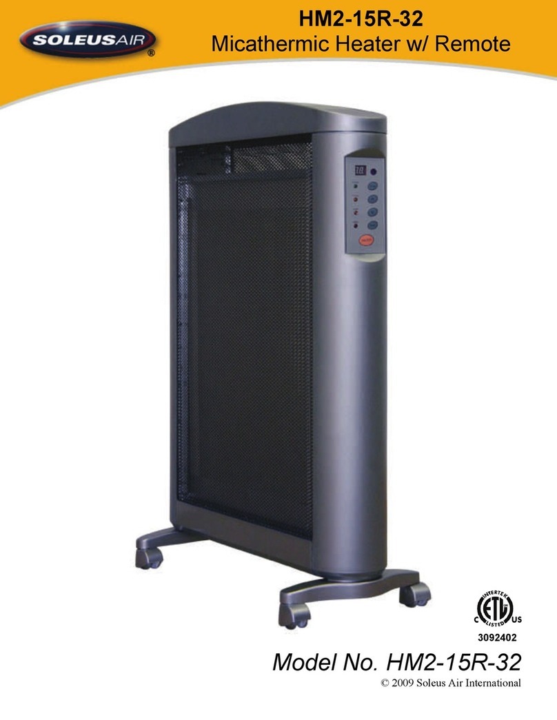 Soleus Air 3092402 owner's manual