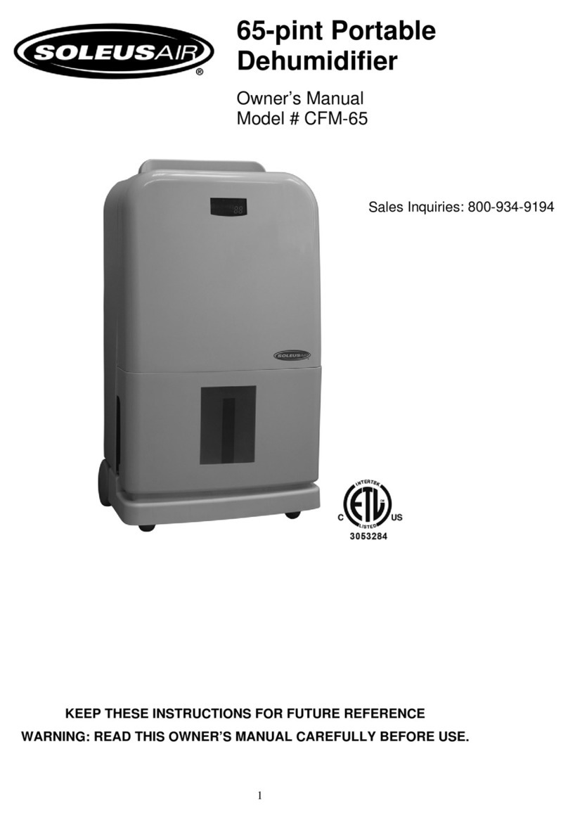 Soleus Air CFM-65 User manual Soleus Air CFM-65 User manual