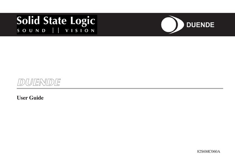 Solid State Logic DUENDE 82S6MC060A user guide