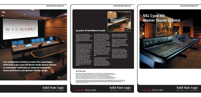 Solid State Logic C300 HD User manual Solid State Logic C300 HD User manual