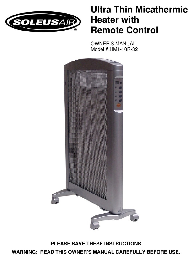 Soleus Air HM1-10R-32 owner's manual