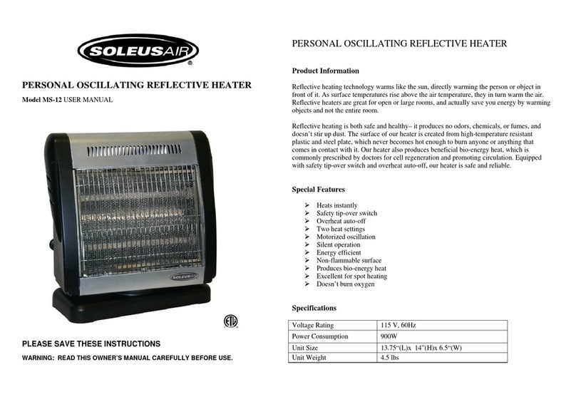 Soleus Air MS-12 user manual