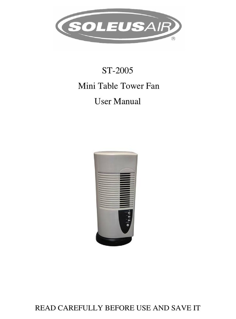 Soleus Air ST-2005 user manual