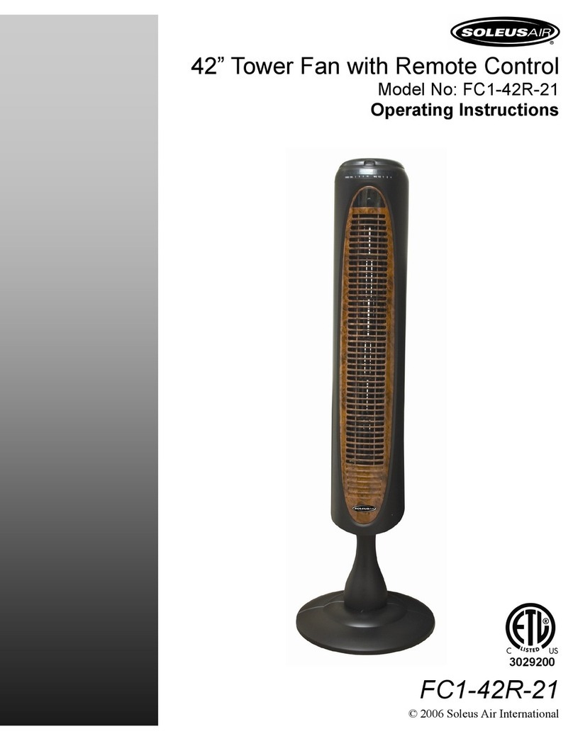 Soleus Air FC1-42R-21 User manual