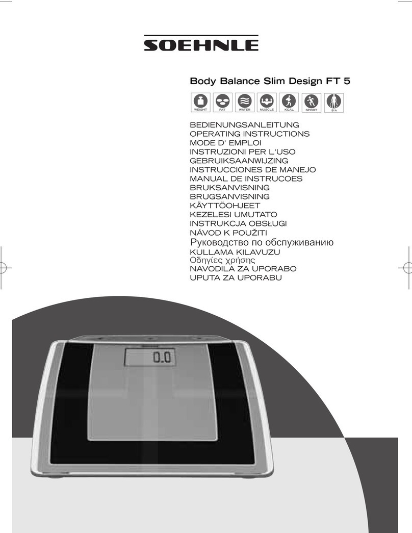 Soehnle Body Balance Slim Design FT 5 User manual