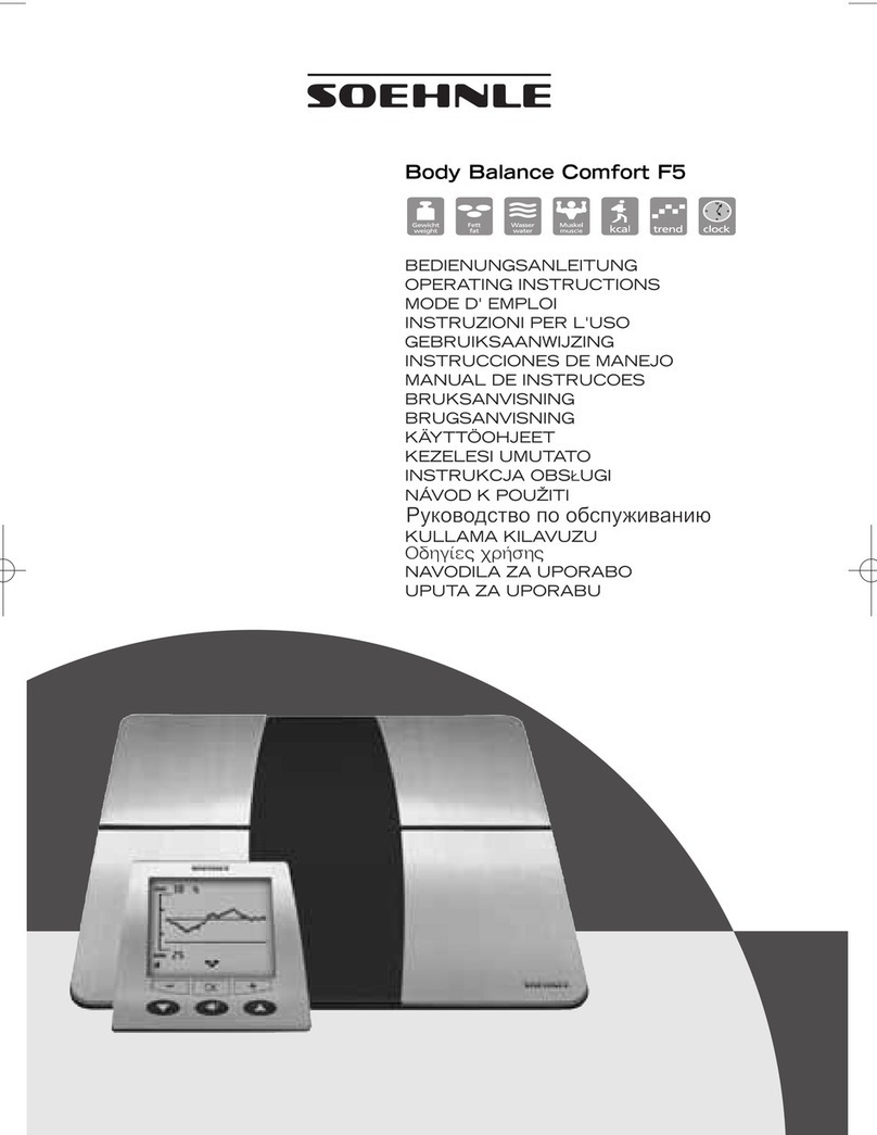 Soehnle Body Balance Slim F5 operating instructions