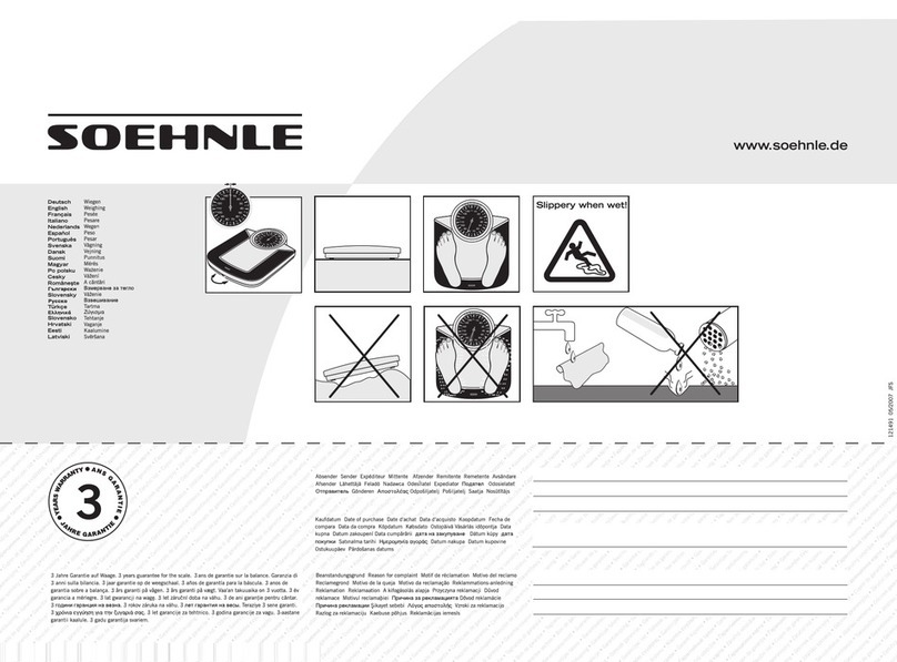 Soehnle 12149105 Warranty