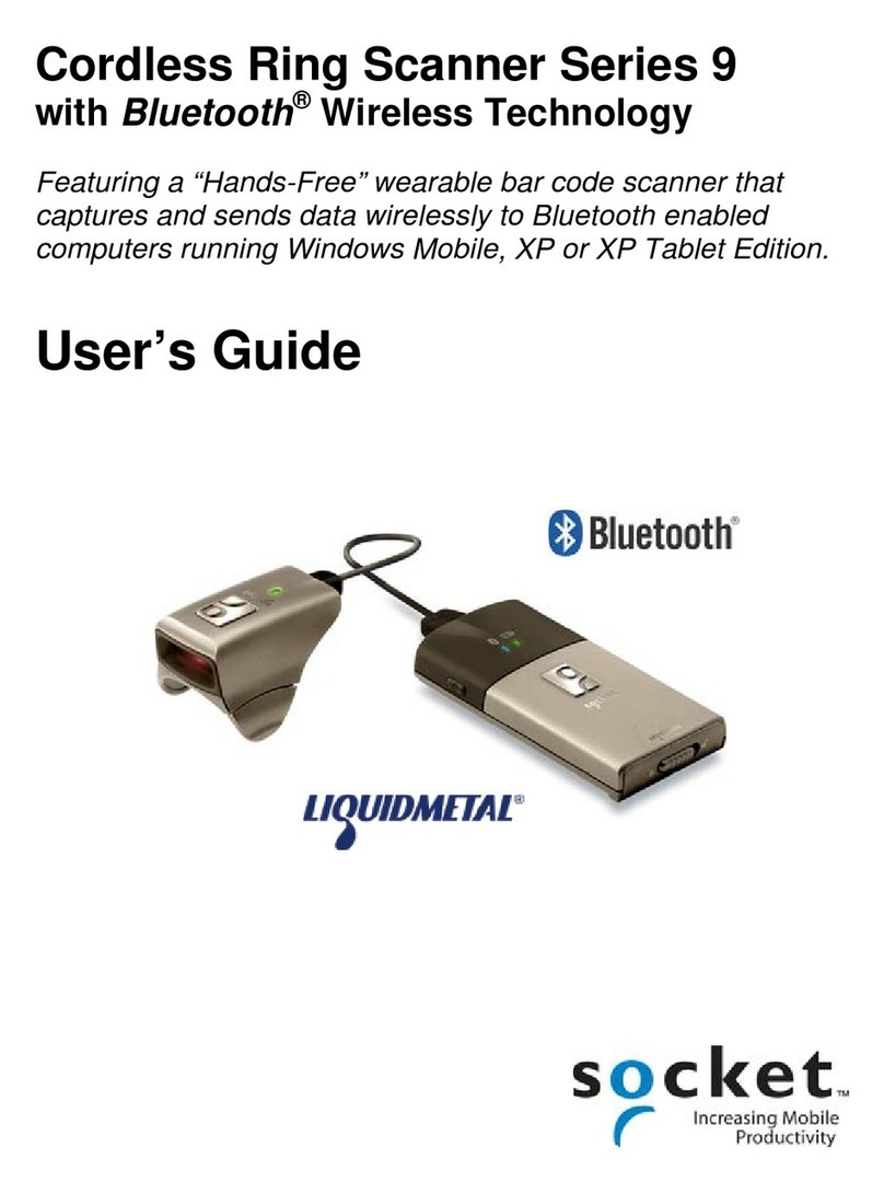 Socket Cordless Ring Scanner Series 9 User manual