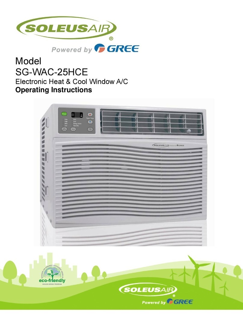Soleus Air SG-WAC-25HCE User manual
