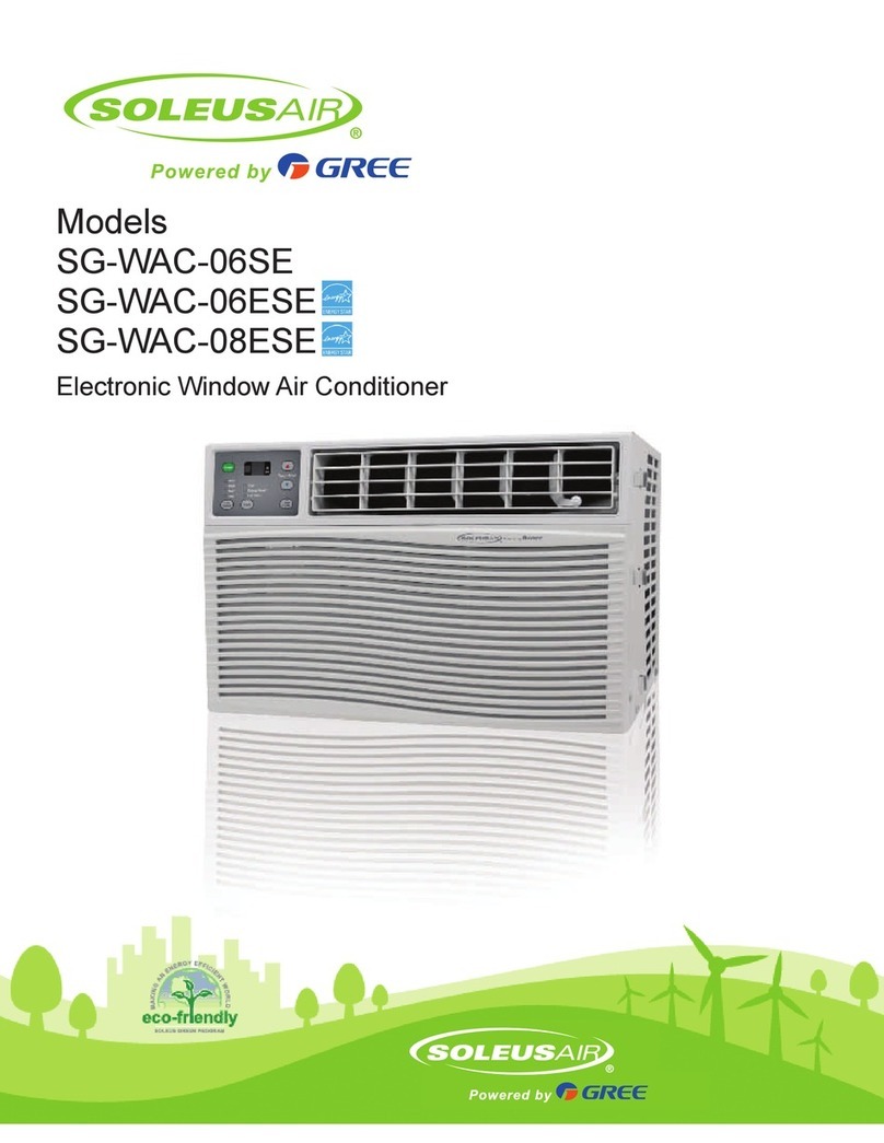 Soleus Air SG-WAC-06ESE User manual