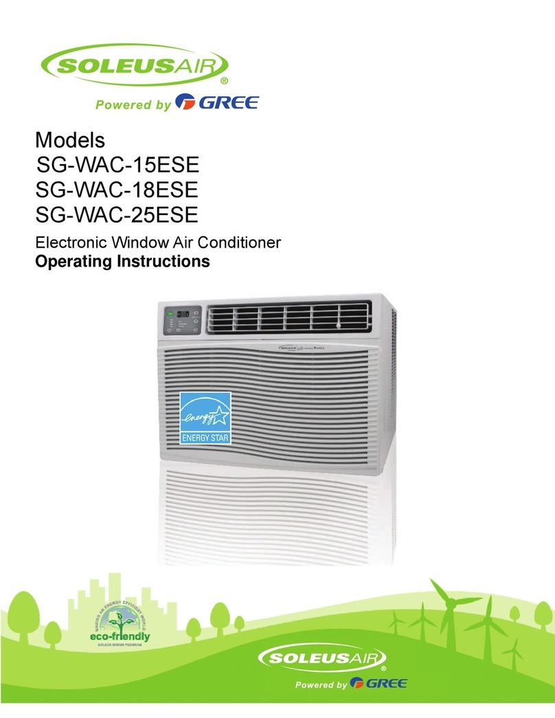Soleus Air SG-WAC-15ESE User manual