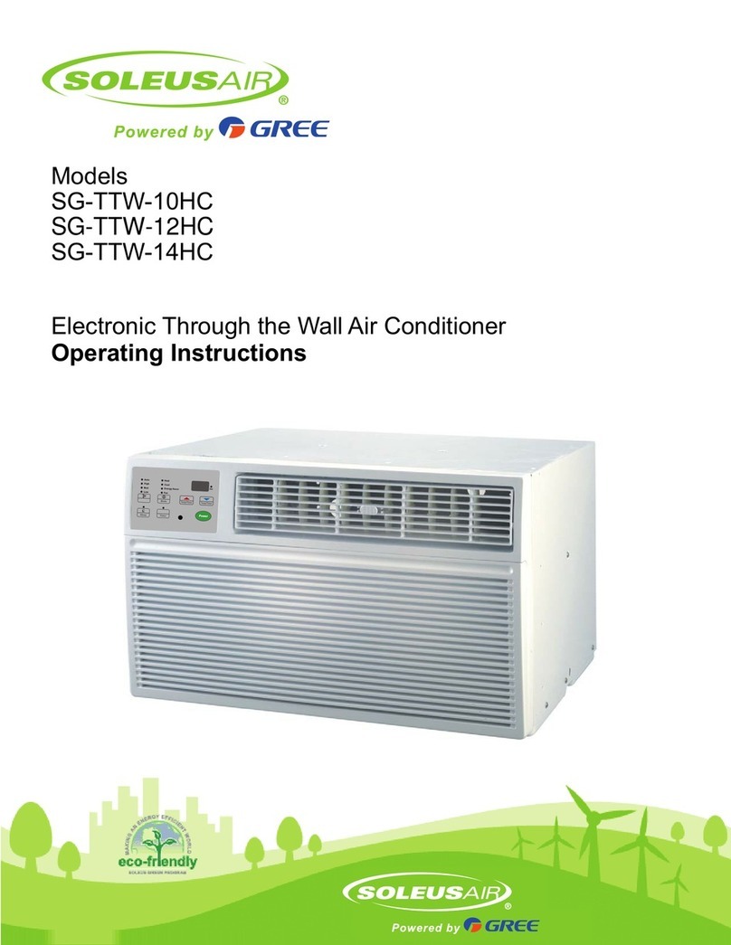 Soleus Air SG-TTW-12HC User manual