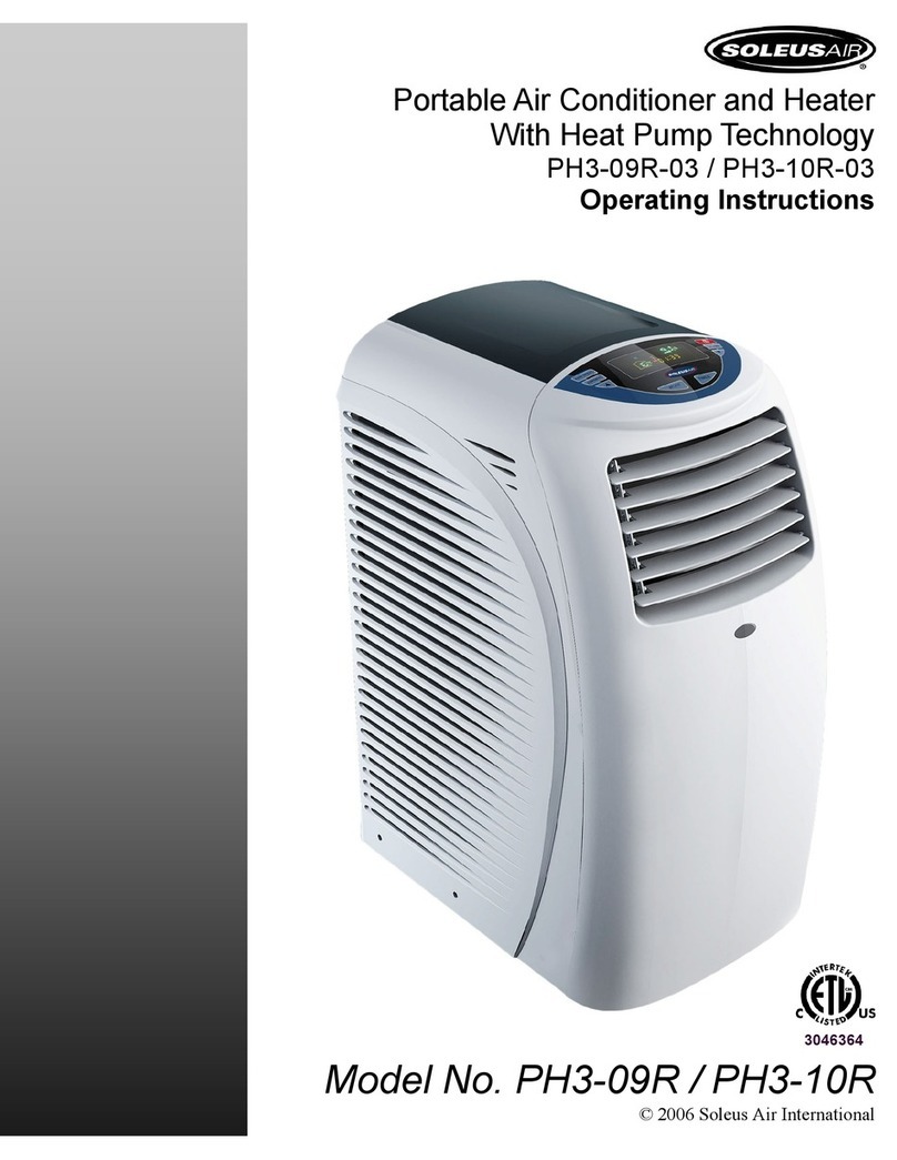 Soleus Air PH3-09R-03 User manual Soleus Air PH3-09R-03 User manual